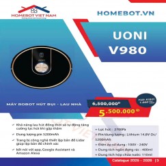ROBOT HÚT BỤI LAU NHÀ UONI V980 ROBOT HÚT BỤI LAU NHÀ UONI V980