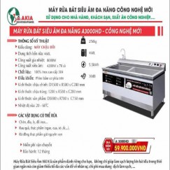 MÁY RỬA BÁT SIÊU ÂM ĐA NĂNG A3000HD-CÔNG NGHỆ MỚI