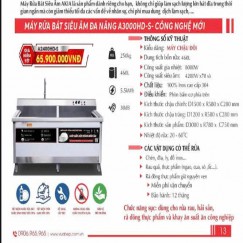 MÁY RỬA BÁT SIÊU ÂM A3000HD-S-CÔNG NGHỆ MỚI