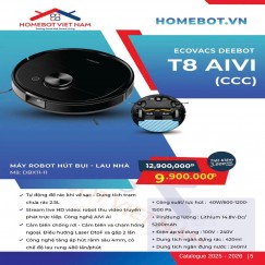 ROBOT HÚT BỤI LAU NHÀ ECOVACS DEEBOT T8 AIVI (CCC) (1) ROBOT HÚT BỤI LAU NHÀ ECOVACS DEEBOT T8 AIVI (CCC) (1)