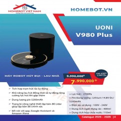 ROBOT HÚT BỤI LAU NHÀ UONI V980 PLUS ROBOT HÚT BỤI LAU NHÀ UONI V980 PLUS