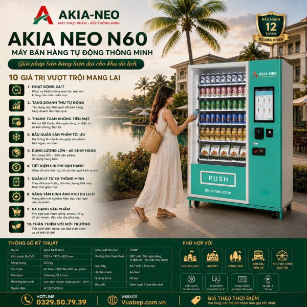 MÁY BÁN HÀNG TỰ ĐỘNG AKIA NEO ZL-N60-S15.6-NA